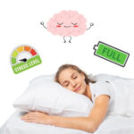 Sonno e metabolismo: riposo rigenerante, stress basso e mente rilassata.