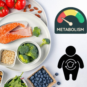 Alimenti antiinfiammatori e simboli di metabolismo rallentato: infiammazione silente e alimentazione